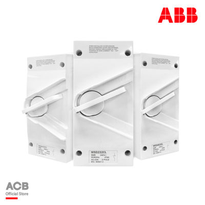 ABB Switch-Isolator WSD Series switch 20A,32A,45A,63A ขนาด 2P และ 4P, 240V/440V, 50/60Hz, AC-23A, IP66 - เอบีบี