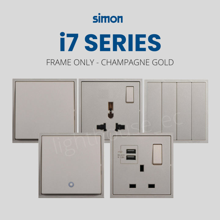 Simon i7 Series Switches Golden Champagne Lazada