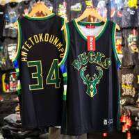 ?เสื้อบาสเก็ตบอล พิมพ์ลาย BUCKS ผ้าไมโคร เนื้อผ้าระบายอากาศได้ดี