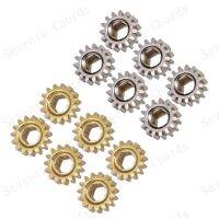 【cw】12 Pcs 1:15 Gear Ratio Hex Hole Iron Gear for Guitar Tuners Tuning Pegs Key Machine Head Replacementhot ！