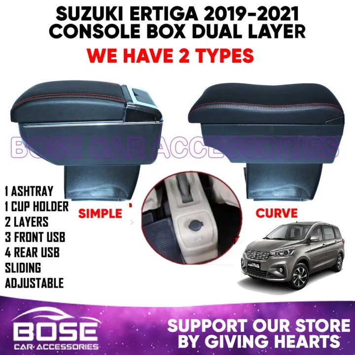 Suzuki Ertiga OEM 2016 2021 OEM Armrest Console Box Premium Double
