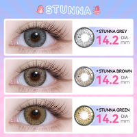 คอนแทคเลนส์✨ Lens Stunna Grey/Brown/Grey? บิ๊กอาย 14.2mm