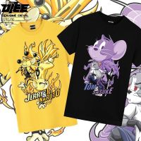 【New】เสื้อยืดฤดูร้อนhotAnime T-shirt∏﹉UTEE Cat and Mouse X Naruto เสื้อยืด Anime Joint Couple Trend Rat Year Loose Tom Jerry