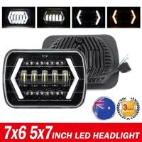 2x 7X6 5x7" LED Replacement Headlight for Motorcycles