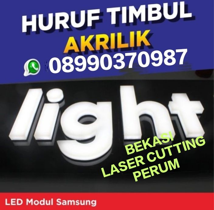 Huruf Timbul Acrylic Led Letter Lazada Indonesia