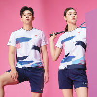 แฟชั่น2023 Yonex เสื้อแบดมินตันกีฬาออกกำลังกายระบายอากาศได้ดีเสื้อแห้งเร็ว550