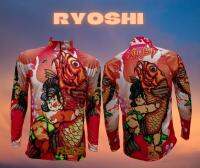 เสื้อตกปลา JK Thailand เสื้อกันยูวี ลาย RYOSHI ป้องกันรังสี UV 80% แห้งเร็ว