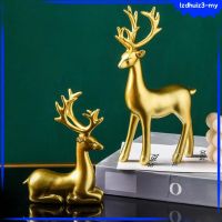 Gemgem Loey Sculpture Decoration - Nordic Style Home Decor Abstract Deer Statue Tabletop Ornaments Resin Crafts Elk Sculpture