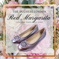 Red Margarita รุ่น   หนังแกะ รุ่น The Duchess  Ballet สีดัชเชส สูง 1 นิ้ว inch