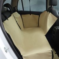 Dog Car Seat Covers Waterproof Pet Carrier Dog Car Rear Seat Pet Mat Hammock Cushion Protector with Safety Belt Oxford Fabric