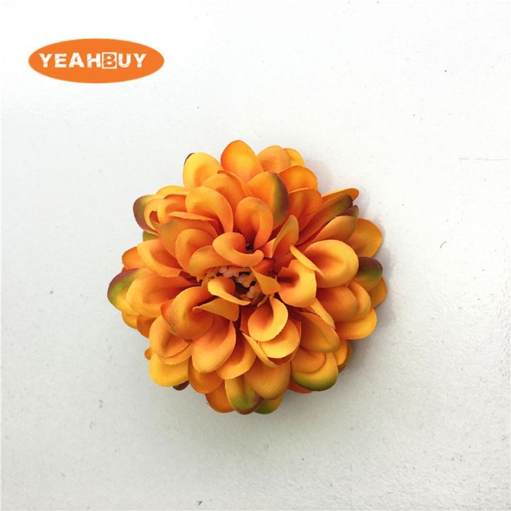 cw-5pcs-7cm-artificial-dahliaheadchrysanthemum-fakefor-weddingdecorationwreathdecor-hot