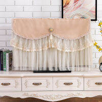 New LCD TV Fabric Lace Hanging Vertical TV Dust Covering Cloth LCD Curved Cover Towel Dust Cover