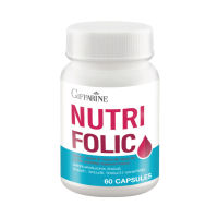 Nutri Folic นูทริ โฟลิค  กรดโฟลิค บำรุงเลือด ป้องกันเหน็บ ชา ลดการอ่อนเพลียขนาด 60 แคปซูล รับประทานครั้งละ 1 แคปซูล พร้อมอาหาร