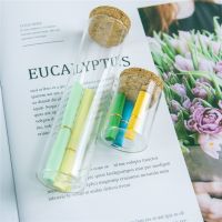 12Pcs Empty Hyaline Glass Bottles Corked Crafts Vials Reusable Vitreous test tube Refillable Ornament Gifts Jars