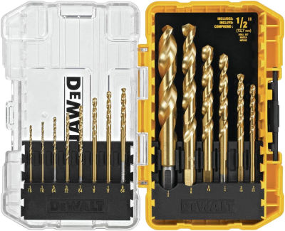 DEWALT DW1341 14-Piece Titanium Speed Tip Drill Bit Set