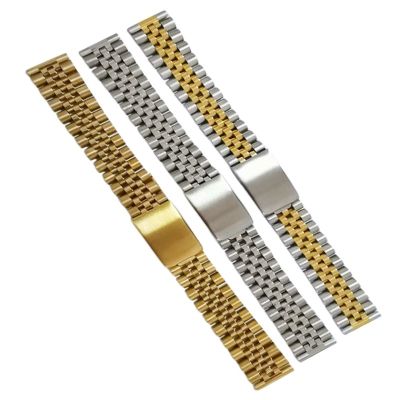 18mm 20mm Stainless Steel Universal Jubilee Straight End Smart Watch Strap Band Bracelet Fit for ROX SKX Watch