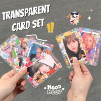 Transparent Solid Color Kpop Photocards Card Postcard Holder Film Protector Idol Photo Sleeves School Stationery Album Sleeve