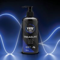 ☌ YES Treasure Gel เจลหล่อลื่น Water-based สูตรแห้งช้า 20 เท่า เนื้อเจลสีใส ไม่มีกลิ่น ปริมาณ 300ml