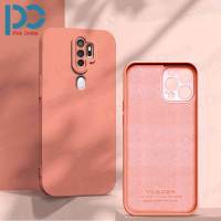 เคสโทรศัพท์ซิลิโคนเหลวสำหรับ OPPO,เคสหลังนิ่มบางพิเศษสำหรับ OPPO A94 4G / Reno5 F / F11 Pro สำหรับ OPPO A94 4G / Reno5 F / F11 Pro สีลูกกวาดพร้อมเคสป้องกันเลนส์กล้องมืออาชีพ