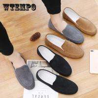 WTEMPO Mans Loafers Shoes Flats Fabric Slip-ons Men Gommino Driving Shoes Fashion New Summer Soft Sloe Lightweight Moccasins