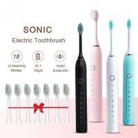 【CW】♚▲♂  Electric Toothbrush Adult Timing Teeth Whitening Fast USB Rechargeable with