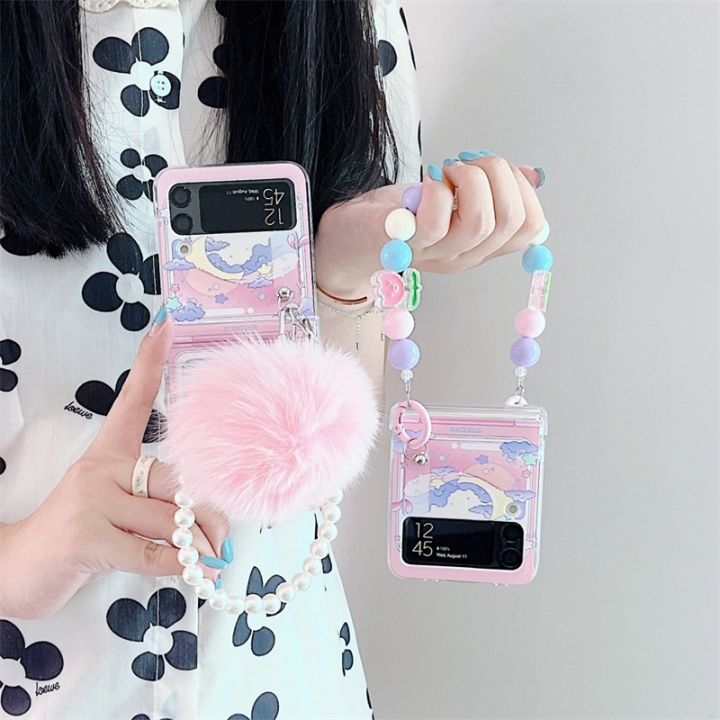 เคสมือถือ-แบบแข็ง-pc-ลายการ์ตูนน่ารัก-สําหรับ-samsung-galaxy-z-flip-3-5g-zflip4