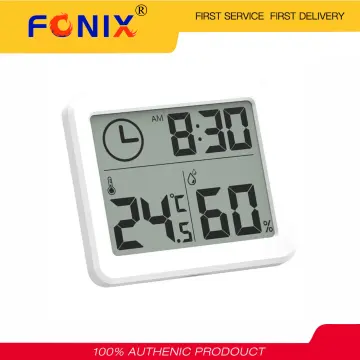 2 in1 Digital Auto UHR Temperatur Thermometer LCD Display