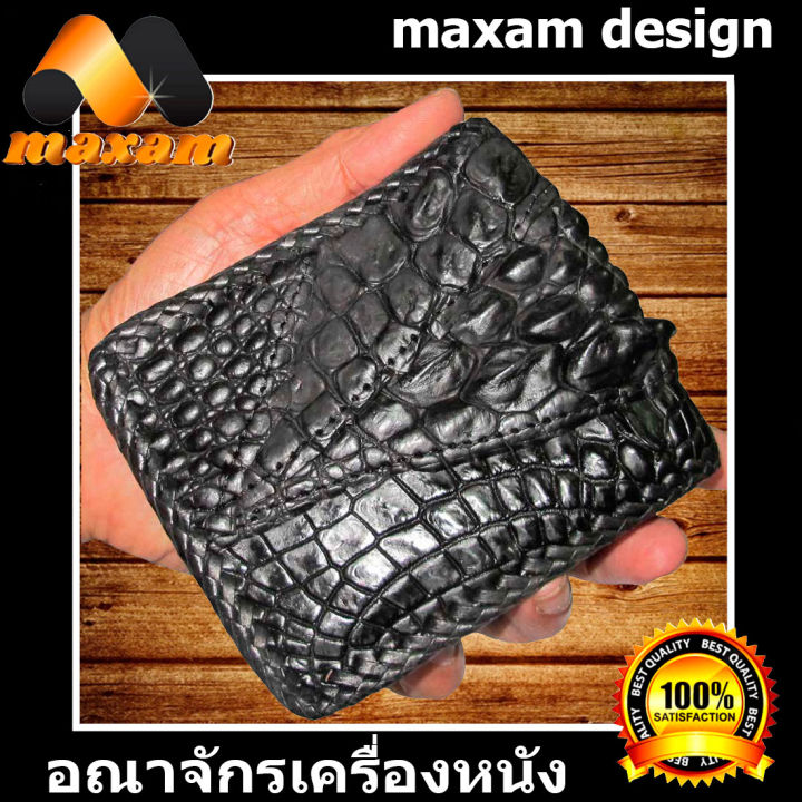 beautiful-crocodile-bifold-wallet-หนังแท้-จระเข้-เป๋าตังค์-กระเป๋าหนังจระเข้แท้สีดำสวยงามมากเป็นก