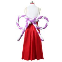 Japanese Anime Yamato Cosplay Costume Wig One Hakama Kendo Samurai Kimono Dress Women 6 Pieces Suit Carnival Party Clothes Set