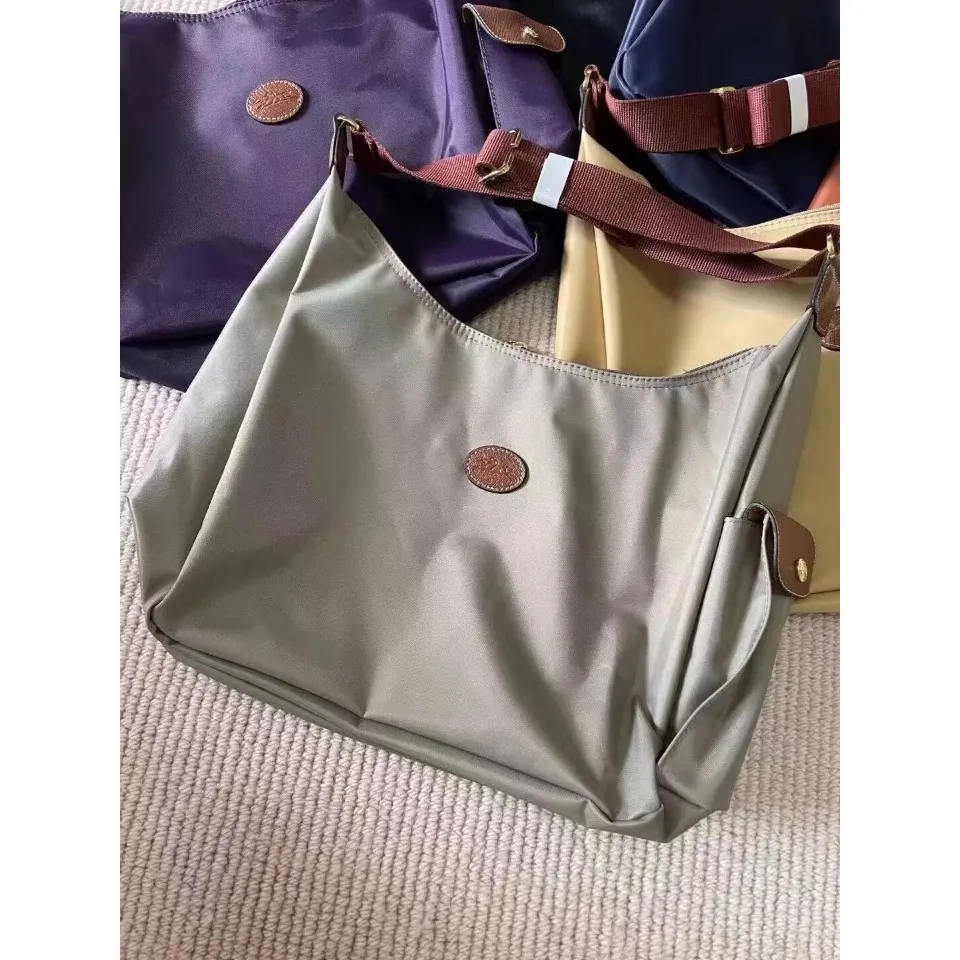 100% original longchamp le pliage messenger bag hobo bag waterproof nylon  messenger bag shopping bag shoulder bag Casual women bag Navy blue color