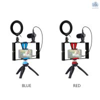 ♨❣▲ PULUZ Dimmable Selfie Rings Fill Light with Cell Phone Holder Tripod Stand Stabilizer Microphone LED Camera Ringligh