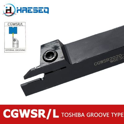 CGWSR CNC Metal Lathe Tool สําหรับเครื่องกลึง Outil De Tour A Metaux External Grooving Tool Holder 16 20 25 mm use WGE Inserts
