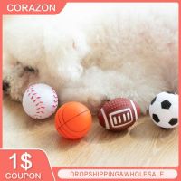 【YF】♀▼  Dog Squeak Sound Rubber Rubgby Football Basketball Interactive Dogs Small Medium Large Pets Supplies