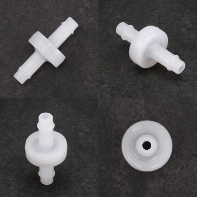 4Pcs Check Valve PVDF Wear Resistant One Way Check Valve For Fuel Gas Liquid Air 1/4 Inch 6 Mm
