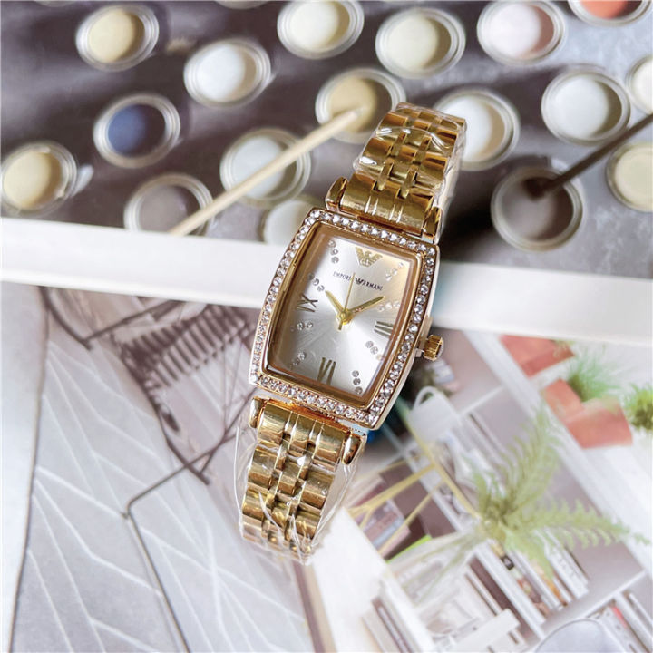 trendy-armani-ladies-watch-square-dial-three-hand-ladies-quartz-watch-diamond-ladies-wrist-watch-gold