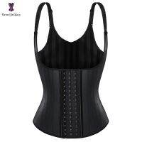 （A Beautiful） Latex BodyShapewear Vest Waist Trainer SweatShaper Belly Sheath Modeling StrapsBoned Posture Shaper Belt