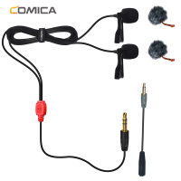 CoMica CVM D02 Lavalier Condenser Microphone 2.5m 4.5m 6.0m Mic for Canon Nikon DSLR Camera Phone Gopro Studio