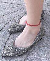 hot【DT】 Gold Glittering Rhinestone Ladies Sole Shoes Womens 2023 New Flat Large Size 43 Female Ballet