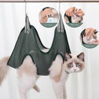 【YF】 Pet Cat Dog Grooming Hammock Nail Trim Anti-scratch Bite Wear-Resistant Breathable Fixed Hanging Bag for Small Medium