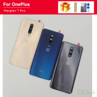 กระจกฝาหลังเดิมสำหรับ Oneplus 7 Pro เคสแบตเตอรี่ด้านหลังอะไหล่สำหรับ1 + 7 Pro One Plus 7Pro และเลนส์กล้อง