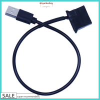 Royalbelley USB กับ Molex 4ขาคอมพิวเตอร์ส่วนบุคคลพัดลมทำความเย็นสายอะแดปเตอร์สายต่อ1ฟุต