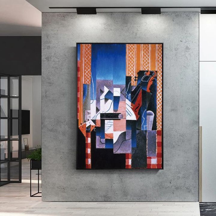 abstract-artistic-fiddle-by-picasso-canvas-paintings-posters-and-prints-wall-art-picture-for-living-room-wall-decoration-cuadros