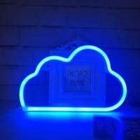 【100%-original】 pkdibm แบตเตอรี่/USB ดำเนินการ Cloud ป้ายไฟนีออนไฟกลางคืนไฟตกแต่งโคมไฟติดผนังสำหรับเด็กไฟสำหรับวันหยุด Xmas