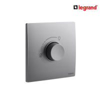 Legrand ดิมเมอร์แบบหมุน(สำหรับหลอดไส้และหลอดฮาโลเจน) 500 W สีเทาดำ 1G 500W Dimmer รุ่นมาเรียเซนต์ | Mallia Senses | Dark Silver| 281080DS |  บิทิสมาร์ท | BTiSmart