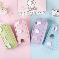 【CC】∋☸♙  School Kawaii Fabric Storage Makeup Stationery Offices Supplies Student Children Teacher