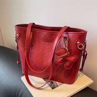 Popular Tote Bag For Women Large Capacity 2023 New Bag Red Wedding Bag High-End Shoulder Bag Bridesmaid Bride Bag