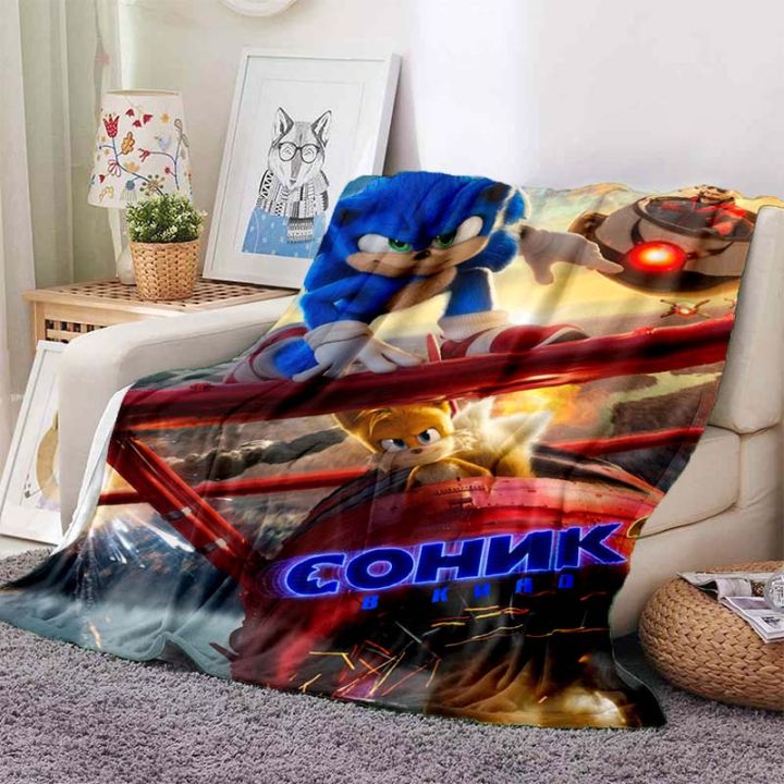 hedgehog-sonic-cartoon-anime-series-blanket-office-sofa-winter-nap-air-conditioning-flannel-soft-warm-keep-can-be-customized-13