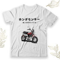 เสื้อยืด พิมพ์ลาย Honda Monkey japan kanji DISTRO สไตล์ญี่ปุ่นS-5XL เสื้อยืดผ้าฝ้ายฤดูร้อน