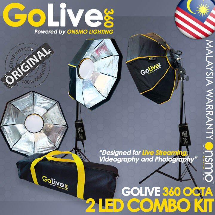ONSMO GOLIVE 360 OCTABOX Led Softbox Kit Lazada