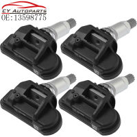 เซ็นเซอร์ TPMS ตรวจวัดความดันยางรถยนต์ใหม่4ชิ้นสำหรับ Opel Adam Astra J Cascada Signia Zafira Tourer 13598775 433MHZ